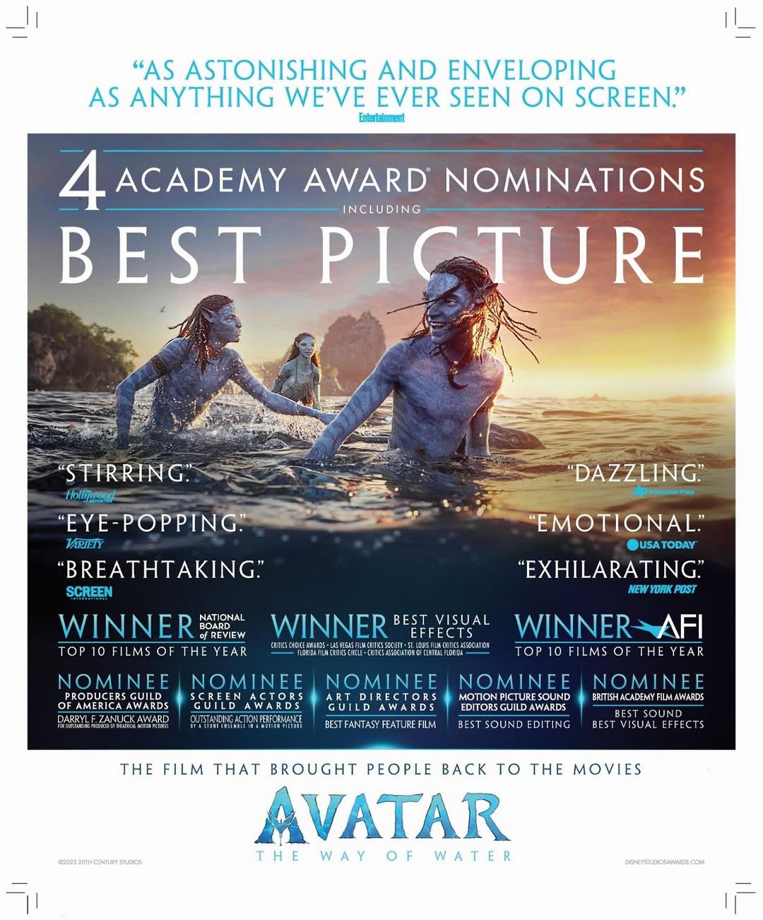 Cinepaper newspaper ad — December 16th 2022 @avatar @jamescameronofficial