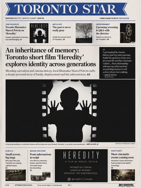 A graphic of newspaper, poster and magazine.